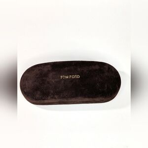 TOM FORD Sunglasses Case Only Clamshell Velvet Brown Hardcase Small